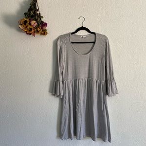 Black and white striped Maurices dress